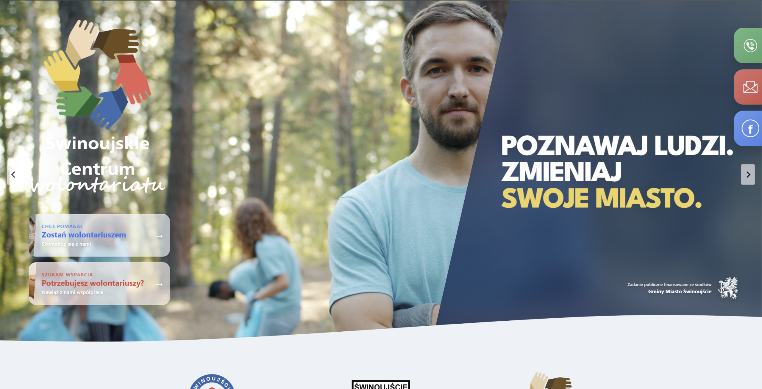 Świnoujskie Centrum Wolontariatu — strona główna